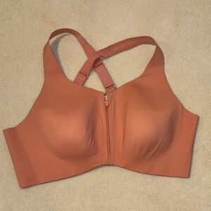 Knix Terracotta Zip-Front Bra. Catalyst Front Zip Sports Bra. Size 8+